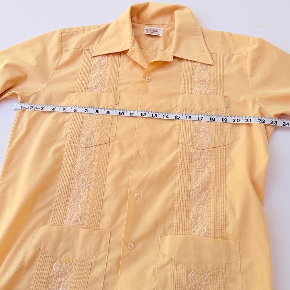 Vintage Don Romeo Guyabera Cuban Leisure Shirt Size Large😎👍​​​ - Picture 5 of 6